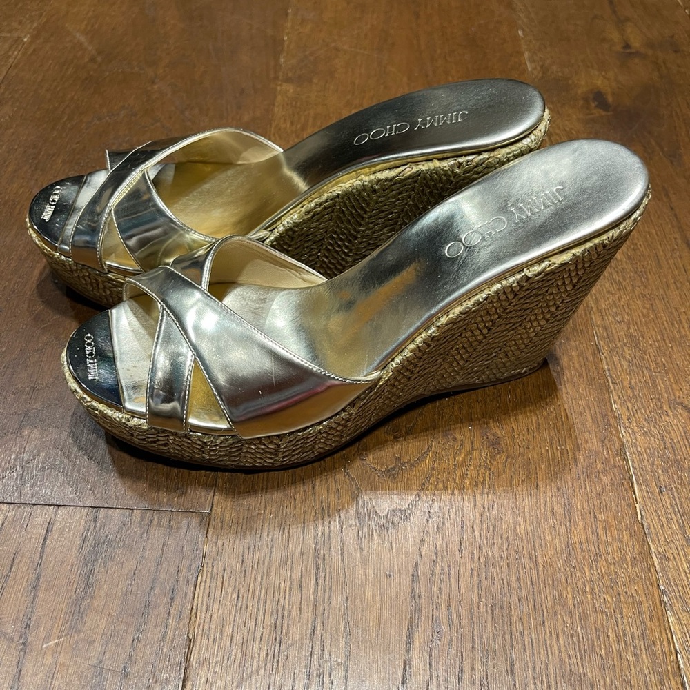 jimmy choo 4.5 wedges
